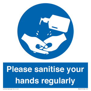 MH6019: Please sanitise your hands regularly