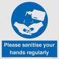 MH6019: Please sanitise your hands regularly