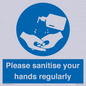 MH6019: Please sanitise your hands regularly
