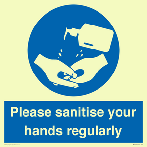 MH6019: Please sanitise your hands regularly