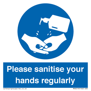 MH6019: Please sanitise your hands regularly