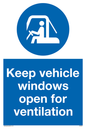 MH6021: Keep vehicle windows open for ventilation