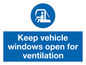 MH6021: Keep vehicle windows open for ventilation