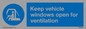 MH6021: Keep vehicle windows open for ventilation