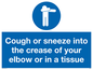 MH6026: Cough or sneeze into the crease of your elbow or in a tissue