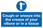MH6026: Cough or sneeze into the crease of your elbow or in a tissue