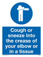 MH6026: Cough or sneeze into the crease of your elbow or in a tissue