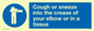 MH6026: Cough or sneeze into the crease of your elbow or in a tissue