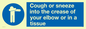 MH6026: Cough or sneeze into the crease of your elbow or in a tissue