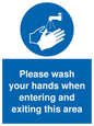 MH6031: Please wash your hands when entering and exiting this area