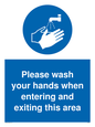 MH6031: Please wash your hands when entering and exiting this area