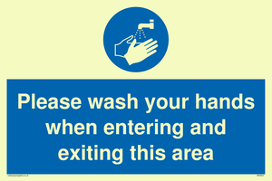 MH6031: Please wash your hands when entering and exiting this area