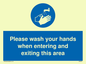 MH6031: Please wash your hands when entering and exiting this area