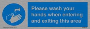 MH6031: Please wash your hands when entering and exiting this area