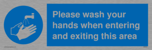 MH6031: Please wash your hands when entering and exiting this area