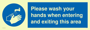 MH6031: Please wash your hands when entering and exiting this area