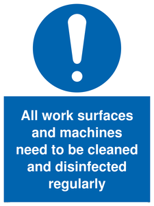 MH6052: All work surfaces and machines