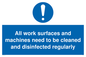 MH6052: All work surfaces and machines