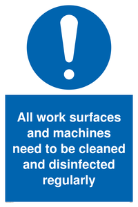 MH6052: All work surfaces and machines