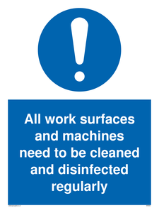 MH6052: All work surfaces and machines