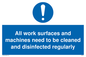 MH6052: All work surfaces and machines