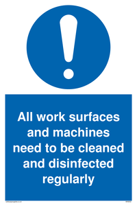 MH6052: All work surfaces and machines