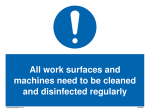 MH6052: All work surfaces and machines