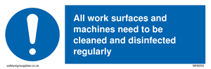 MH6052: All work surfaces and machines