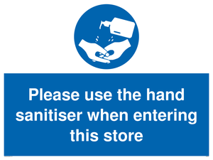 MH6054: Please use the hand sanitiser