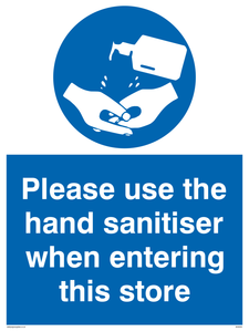 MH6054: Please use the hand sanitiser