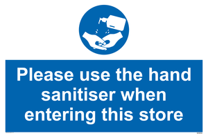 MH6054: Please use the hand sanitiser