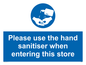 MH6054: Please use the hand sanitiser
