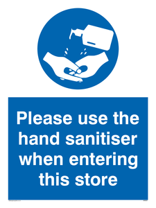 MH6054: Please use the hand sanitiser