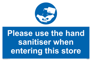 MH6054: Please use the hand sanitiser