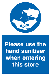 MH6054: Please use the hand sanitiser
