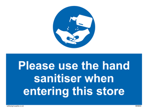 MH6054: Please use the hand sanitiser