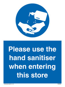 MH6054: Please use the hand sanitiser