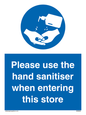 MH6054: Please use the hand sanitiser
