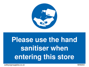 MH6054: Please use the hand sanitiser