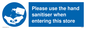 MH6054: Please use the hand sanitiser