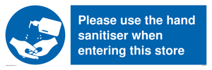 MH6054: Please use the hand sanitiser