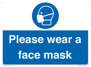 MH6089: Please wear a face mask
