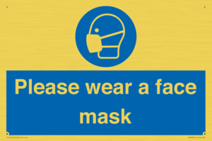 MH6089: Please wear a face mask