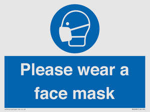 MH6089: Please wear a face mask