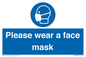 MH6089: Please wear a face mask