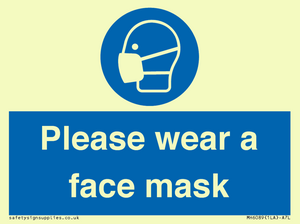 MH6089: Please wear a face mask