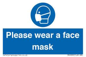 MH6089: Please wear a face mask