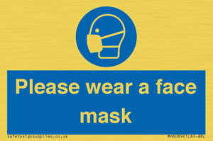 MH6089: Please wear a face mask