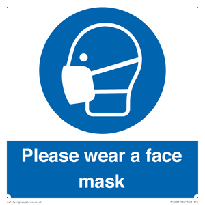 MH6089: Please wear a face mask