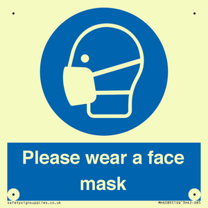 MH6089: Please wear a face mask